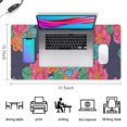 thumbnail image 5 of Long Mouse Pads for Desk,Pioneer Flower Floral Print Pattern Desk Mats on Top Of Desks, Desk Mouse Pad Extra Large with 3mm Non-Slip Base and Stitched Edge for Gaming,Office,Work,Home 31.5"x15.7", 5 of 6