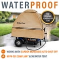 thumbnail image 5 of GenTent Open Frame Universal Steel Clamp Kit – Universal Kit for Portable Generators - Flame Retardant, Waterproof Vinyl (Standard - Tan) Generator Tent, 5 of 6