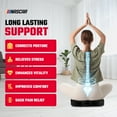 thumbnail image 6 of NASCAR Seat Cushion -Ergonomic U-Shape Memory Foam for Tailbone, Sciatica, & Back Pain Relief |Breathable Comfy 3D Air Mesh |Car, Office, Home, Travel, 6 of 7