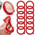 thumbnail image 1 of Youkk 12x Joints de Pot en Silicone Haute Résistance et Étanches Remplacement Étanche et Durable Rouge Silice 97mm*70mm*2mm, 1 of 6