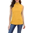 thumbnail image 2 of ylioge Sleeveless Tank Tops for Women Plus Size S-5X Mock Neck Camisoles Vests Womens Trendy Stretchy Slim Pullover Solid Color Basic Beach Cami Top, 2 of 8