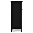 thumbnail image 4 of Artisan 38-inch-Wide Solid Wood Transitional Medium Storage Cabinet in Black, 4 of 11