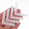 thumbnail image 6 of HONMEET 100Pcs L Shape Cable Organizer Covers White Rubber Wire Hiders for Office Workshop Floor Cord Management, 6 of 7