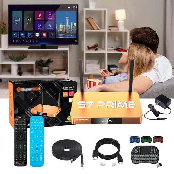New Version Super S7 Prime Channel Soundbar Box for TV with Wireless Subwoofer, Dolby Digital, Bluetooth Streaming