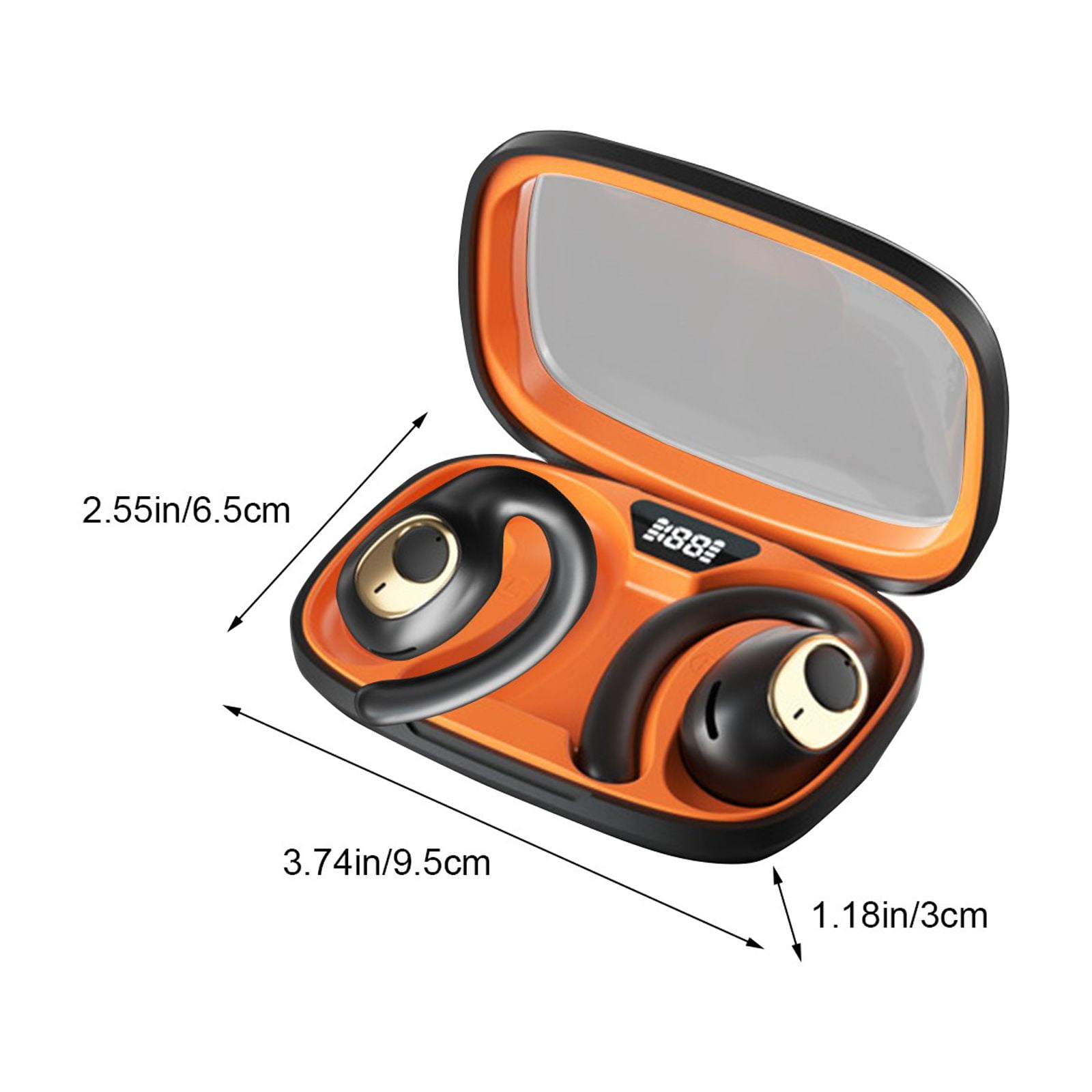 Uandlove Bluetooth Headset PS5,Wireless Non In Ear Stereo Sports Bluetooth Earphones Black