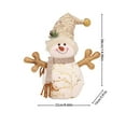 Bgageg Christmas Plush Snowman Doll Tabletop Decorations Christmas