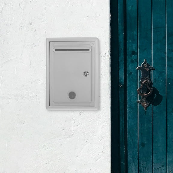 LULULION Mailboxes With Locks Suggestions Complaints Box Wall Mount Lock Box Grey 1Set