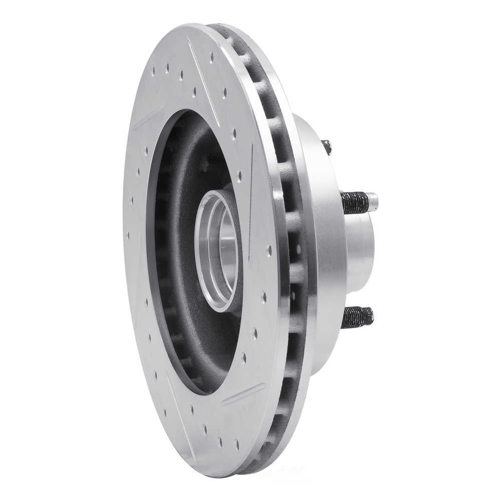 Dynamic Friction Company 631-54110L DFC Brake Rotor - Drilled And Slotted - Silver