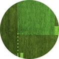 thumbnail image 1 of Ahgly Company Indoor Round Abstract Green Modern Area Rugs, 8' Round, 1 of 4