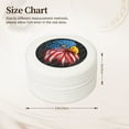 thumbnail image 2 of Naloa Eagle Head With American Flag Round Jewelry Box, Travel Jewelry Organizer, 3.9 x 3.9 x 2in Jewelry Storage Box for Women-White, 2 of 7