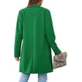 thumbnail image 3 of PRETTYGARDEN Women's 2025 Spring Fall Long Blazer Jackets Long Sleeve Lapel Pockets Loose Fit Work Casual Blazers Outerwear, 3 of 9