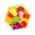thumbnail image 1 of Rompecabezas de madera, juguetes educativos, lindos rompecabezas 3D, rompecabezas para principiantes. Patrón C, 1 of 9