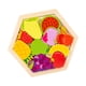 thumbnail image 1 of Rompecabezas de madera, juguetes Montessori, rompecabezas apilables, rompecabezas para niños pequeños Patrón C, 1 of 9