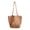 Khaki, variant on yuksok Beach Tote Bag Large Shopping Bag Soft Woven Purse for Parties Holiday Women Khaki