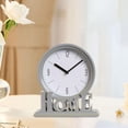thumbnail image 3 of Vintage Style Desk Clock Fireplace Mantel Non Ticking Silent Easy to Read Table B-Gray, 3 of 8
