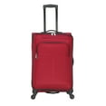 thumbnail image 4 of Protégé 7-Piece Softside Luggage Set, Includes Carry On, Medium Checked and Large Checked Spinners and Matching Packing Cubes, Merlot Red, 4 of 16