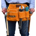 thumbnail image 4 of Portable Pouch Vintage Tool Bag Holder Storage Bag for Woodworking Carpenter Electrician, 4 of 9
