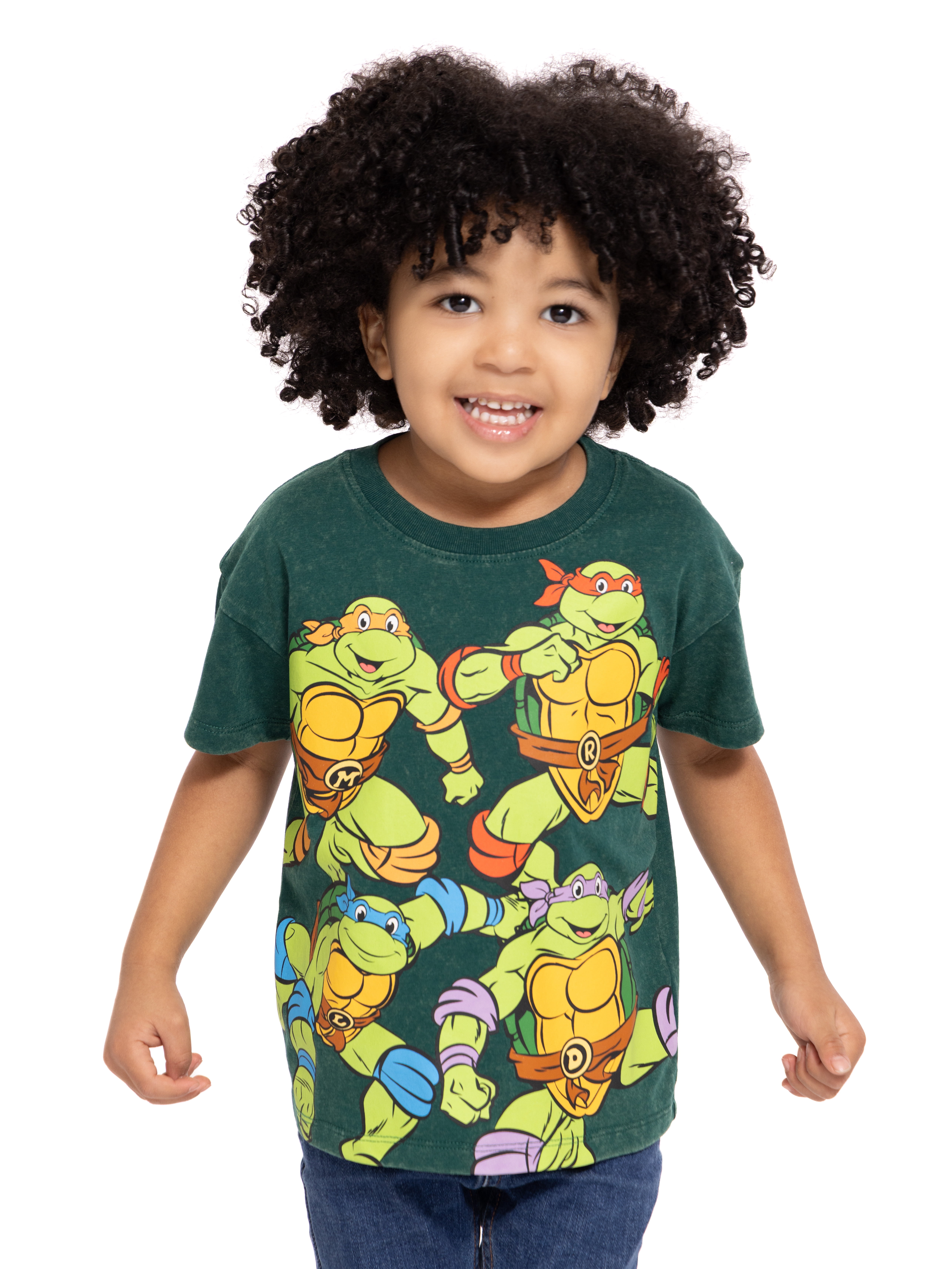 Teenage Mutant Ninja Turtles Toddler Graphic Crewneck Tee with Short Sleeves, Sizes 12M-5T