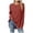Brick Red, variant on Lixiuxyad Women's Fashion Long Sleeve Tops Casual Round Neck Ladies Lightweight Top Trendy Flowy,Red L
