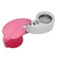 thumbnail image 3 of Portable Magnifier Loupe, Antiscratch Clear Imaging 40X Loupe LED Lights Portable  For Elderly For Morning Papers Black,Pink, 3 of 8