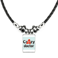 thumbnail image 1 of Brief Meilleur Collier de Médecin Cool Pendentif en Corde de Cuir, 1 of 3
