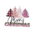 thumbnail image 4 of pimelu Christmas Sweatshirt Clearance Christmas Pink Sweater Womens Merry Christmas Classic Plaid Christmas Tree Print Shirts Girls Crewneck Long Sleeve Pullover Tops, 4 of 4