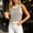 White, variant on Womens Summer Crochet Sleeveless Sweater Vest Round Neck Hollow Out Knit Tank Tops Casual Loose Cami Tops White