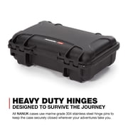 Nanuk 909 Waterproof Professional Classic Pistol/Gun Case, Military Approved with Custom Insert - Black