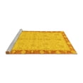 thumbnail image 2 of Ahgly Company Machine Washable Indoor Rectangle Abstract Yellow Modern Area Rugs, 2' x 3', 2 of 4