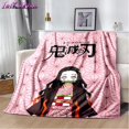 thumbnail image 1 of Kamado-Manta de franela Nezuko Demon Slayer, funda lavable para sofá, senderismo, Picnic, ocio, a la moda, 1 of 4