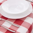 thumbnail image 4 of 10PCS Red Checkered Tablecloth Plastic Disposable Square Table Cover for Wedding Banquet Restaurant Party Holiday Dinner, 4 of 8