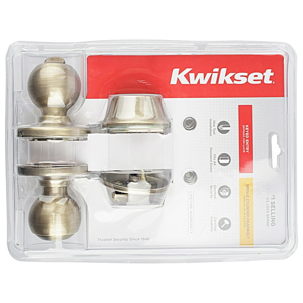 Kwikset Keyed Entry Single Cylinder Deadbolt Set