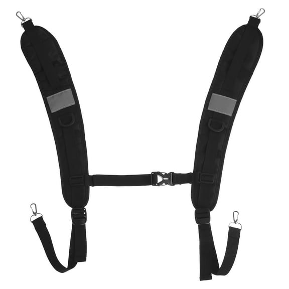 Tcwhniev Polyester Backpack Strap Replacement with 360 Degree Rotating Alloy/Plastic Clip Adjustable Shoulder Strap Replacement for Backpack Dry Bag Black