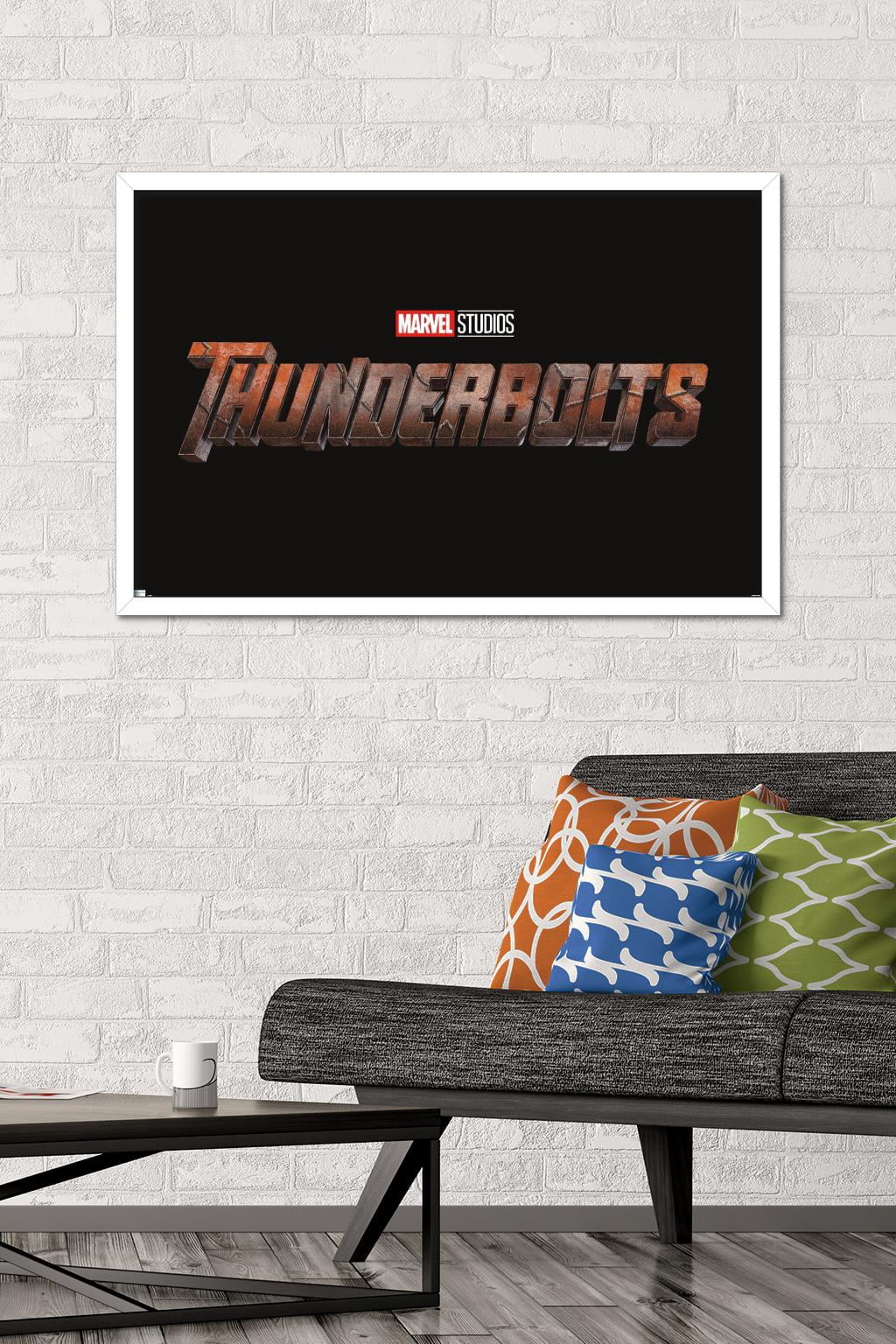 Marvel Thunderbolts - Logo Wall Poster, 22.375" x 34" Framed