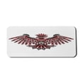 thumbnail image 1 of Ethnic Computer Mouse Pad, Haida Art Eagle Motif Pattern Totem Illustration, Rectangle Non-Slip Rubber Mousepad X-Large, 35" x 15" Gaming Size, Vermilion and Grey, by Ambesonne, 1 of 2