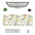 thumbnail image 3 of Disketp Gaming Mouse Pad Wildflower Honeybee Pattern Large Mouse Mat Long Extended Desk Pad Non-Slip Rubber Mice Pads Stitched Edges Thin Pad (11.8x31.5 Inch), 3 of 9