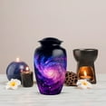 thumbnail image 5 of MUKTIVE Star Galaxy Memorial Urns for Couple Ashes Male & Female, Large Blue Urn for Adult Ashes Husband and Wife, Unique Urns for Funeral, Human Remains Cremation Urn for Mother, 10 Inch, 5 of 7