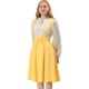 thumbnail image 1 of Vestido General De Cintura Elástica Con Tirantes Y Tirantes Para Mujer Amarillo L, 1 of 6