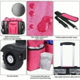 thumbnail image 6 of Extra Large Rolling Cleaning Caddy Bag with Detachable Foldable Trolley Portable Cleaning Cart for Housekeeping Cleaning Caddy with Adjustable Shoulder Strap and Multiple Storage Pockets, 6 of 9