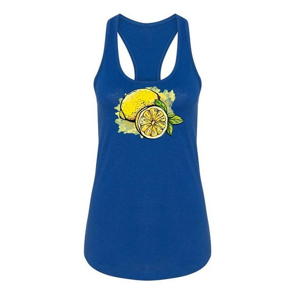 Lemon Racerback Tank Women -SPIdeals Designs, Female x-Small