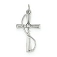 thumbnail image 2 of FJC Finejewelers Sterling Silver Cubic Zirconia Cross Pendant Necklace - Chain Included, 2 of 5