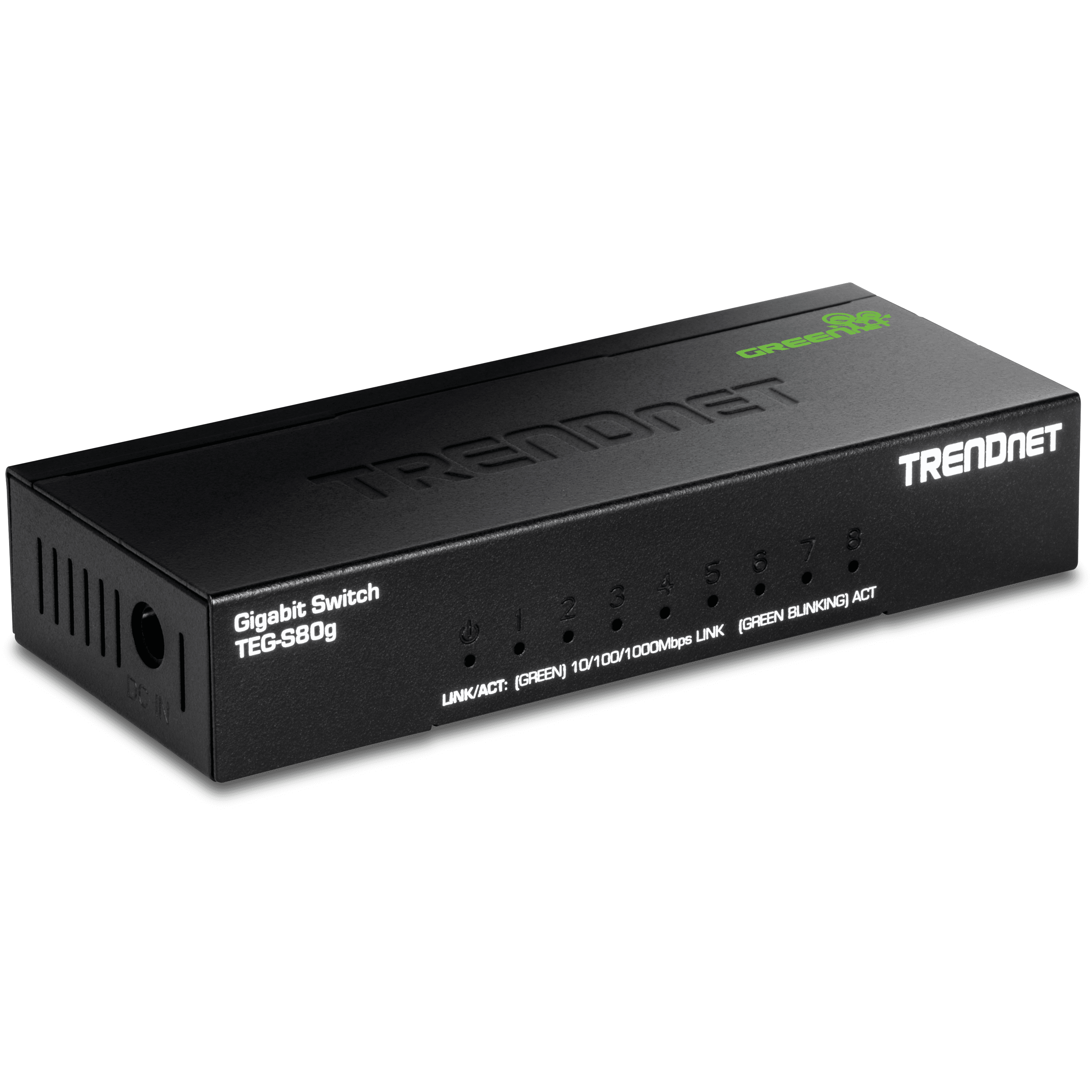 TRENDnet TEG-S80g  8-Port Gigabit GREENnet Mini Switch