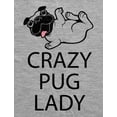 thumbnail image 2 of Tstars Womens Dog Lover Shirt Gift for Dog Owner Crazy Pug Lady Funny Humor Animal Lovers Shirt Pet Gifts for Her 3-4 Women Sleeve Baseball Jersey Shirt, 2 of 4