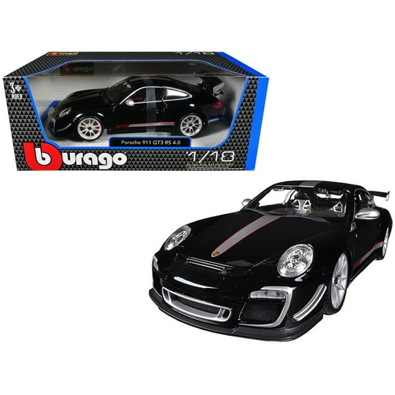 Porsche 911 GT3 RS 4.0 Black 1/18 Diecast Model Car by Bburago
