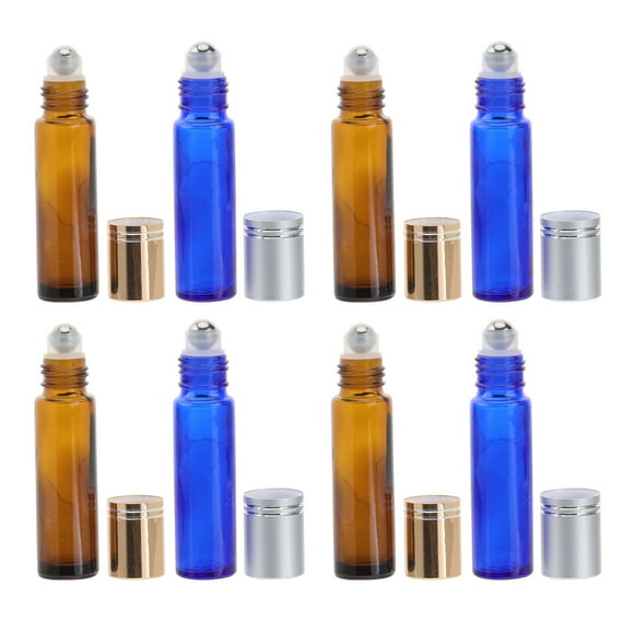 Luxshiny 8Ud Recargables Para Con Roll on De Vidrio Y Metálica Antifugas