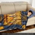 thumbnail image 4 of Hanukkah Gifts, Chanukah Blanket Fleece Soft Cozy Throw Blanket for Couch Bed Living Room, Lightweight Flannel Plush Warm Travel Throws and Blankets for Sofa 60x80 Inches, 4 of 6