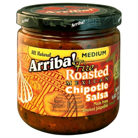 (Pack of 6) Arriba! Fire Roasted Mexican Chipotle Salsa, 16 oz