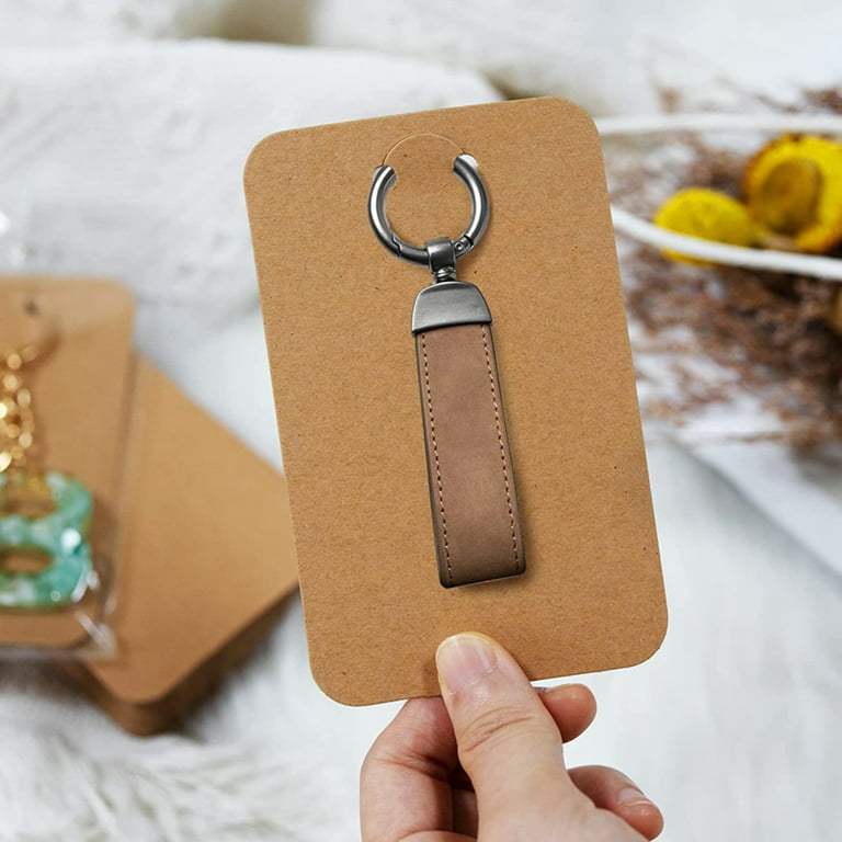 120 Set Keychain Display Card with Self-Sealing Bags, Keychain
