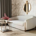 thumbnail image 2 of Lina Cream Textured Linen Sofa, 2 of 4