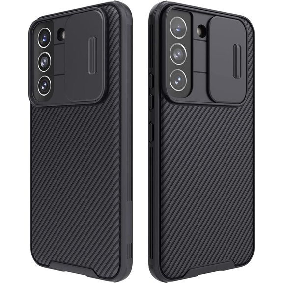 SuperShield Étui Conçu pour Samsung Galaxy S22 Plus avec Cache Coulissant pour Appareil Photo, Étuis de Téléphone Minces Antichoc de Protection, Protection Coulissante pour Objectif d'Appareil Photo pour Galaxy S22 Plus 5G